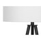 Monarch Specialties Lighting, 63 in.H, Floor Lamp, Black Metal, Ivory / Cream Shade, Contemporary I 9735 - alternate 4